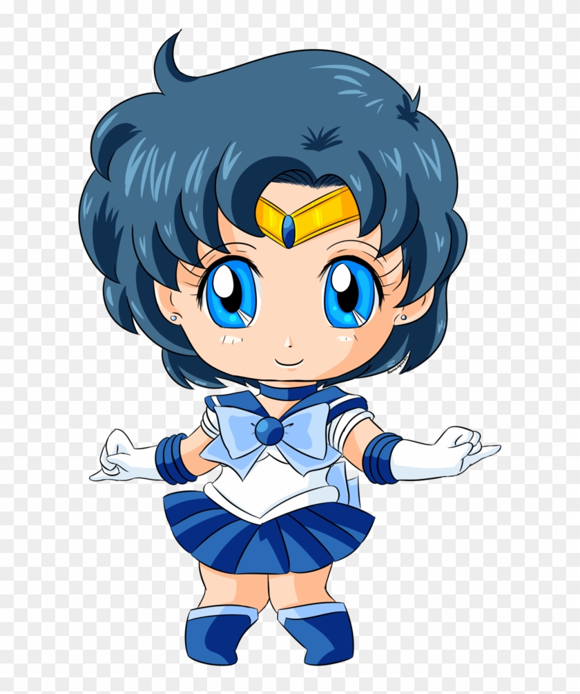 Chibi Sailor Mercury For Katie0513 By Florafox - Sailor Moon Mercury Chibi #1211106