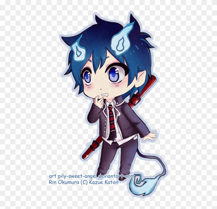 Rin Okumura By Pily - Draw Rin Okumura Chibi #1211199