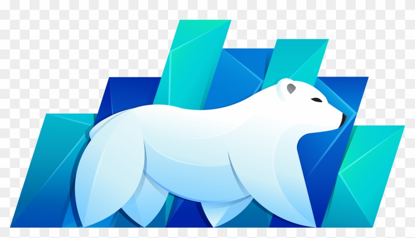 Canidae Dog Logo Illustration - Polar Bear #1211205