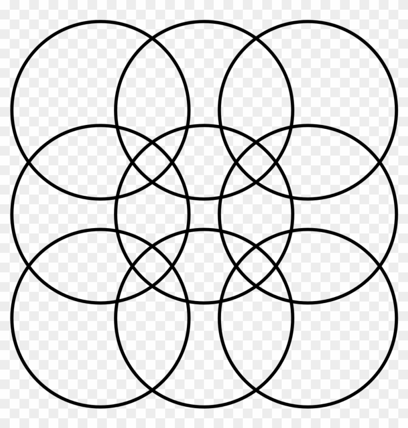 Overlapping Circles Grid Cabinet Of Israel Clip Art - Circle #1211208