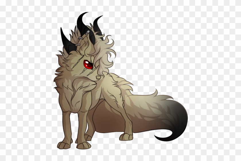 chibi demon wolf