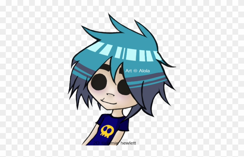 Chibi 2d By Alola07 - Gorillaz 2d Chibi #1211226