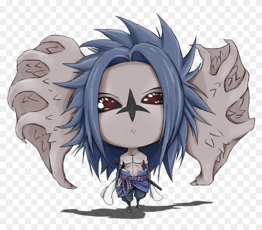 Devil Sasuke By Maruu66 On Deviantart - Sasuke Chibi Curse Seal #1211280