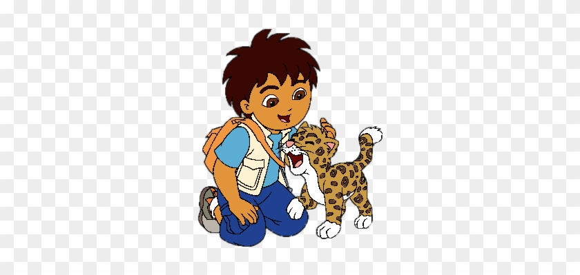 Diego Stroking Jaguar - Go Diego Go Png #1211294