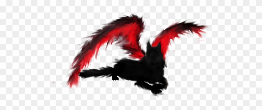 Red And Black Wolves With Wings Wwwimgkidcom - Chicken #1211346