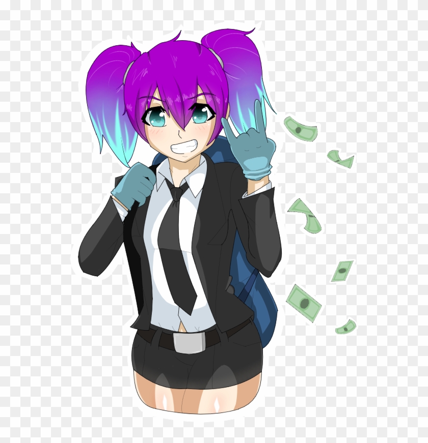 Kawaii Sticker By Aceofbros - Payday 2 Anime Art #1211384