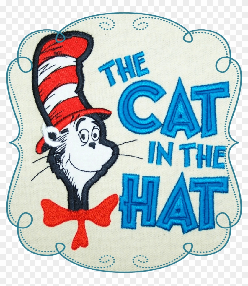 Cat In The Hat Embroidery Design #1211424