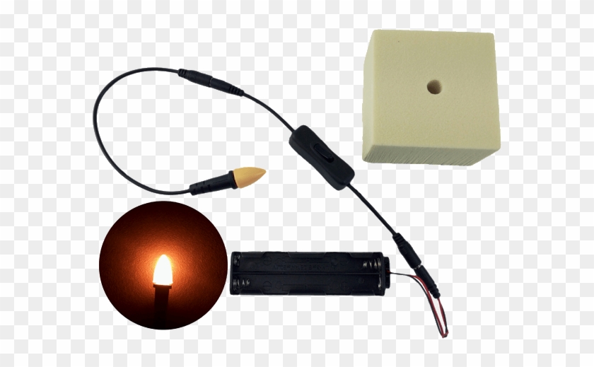 Eel Enhanced Effects Light 12 Volts Dc Led Giant Candle - Bi-pin Lamp Base #1211460