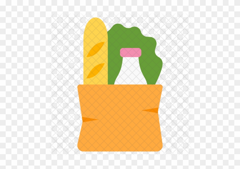Grocery Bag Icon - Grocery Bag Icon Png #1211475