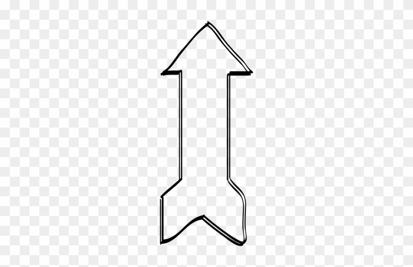Straight Ribbon Arrow Drawing - Scalable Vector Graphics #1211493