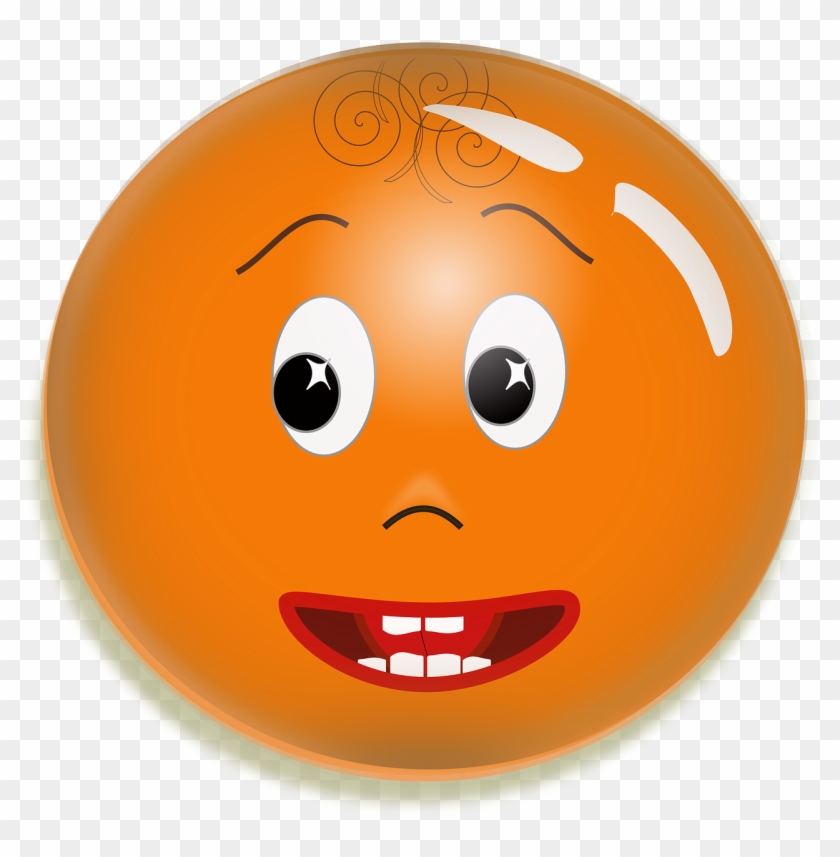 Smiley Funny Boy Child Face Png Image - Carita Naranja #1211586
