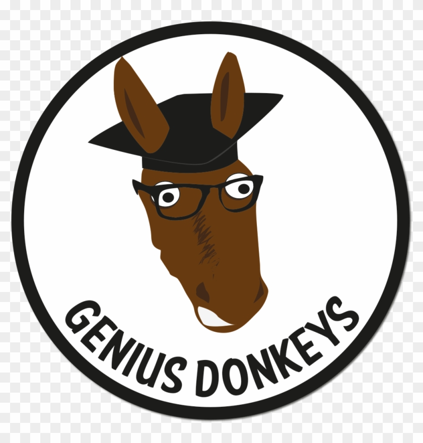Logo Design By Mcslug Design For Genius Donkeys - Cartoon #1211588