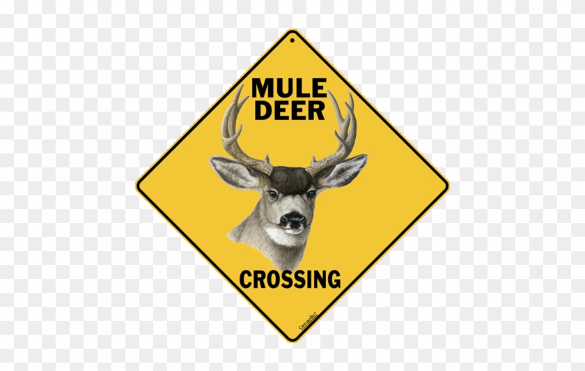 Mule Deer Crossing - Animal Crossing Signs #1211651