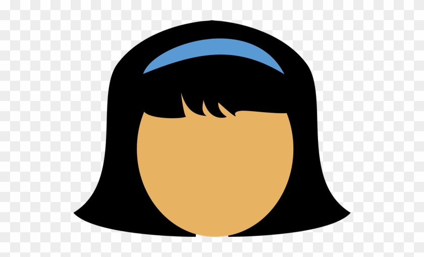 Chil's Head, Girl, Hairband, Child, Head, Kid, - Clip Art Girl Head #1211674