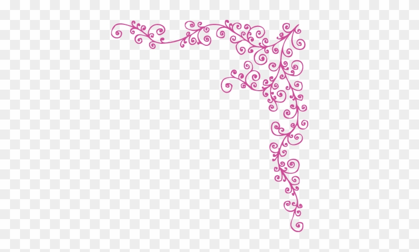 Zipadeedoodah Header Flourish Image - Pink Corner Flourish Transparent #1211703