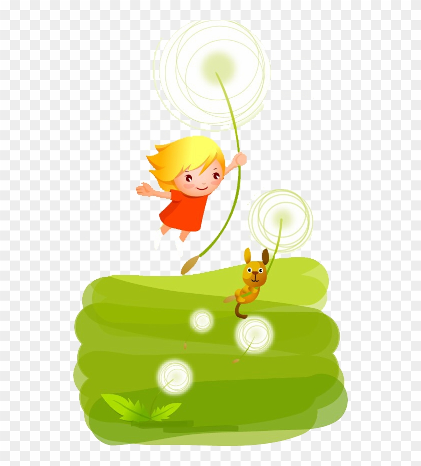 Cartoon Dandelion Illustration - Illustration #1211713