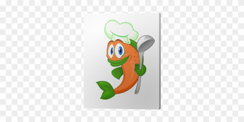 Fish Cooking Cartoon #1211738