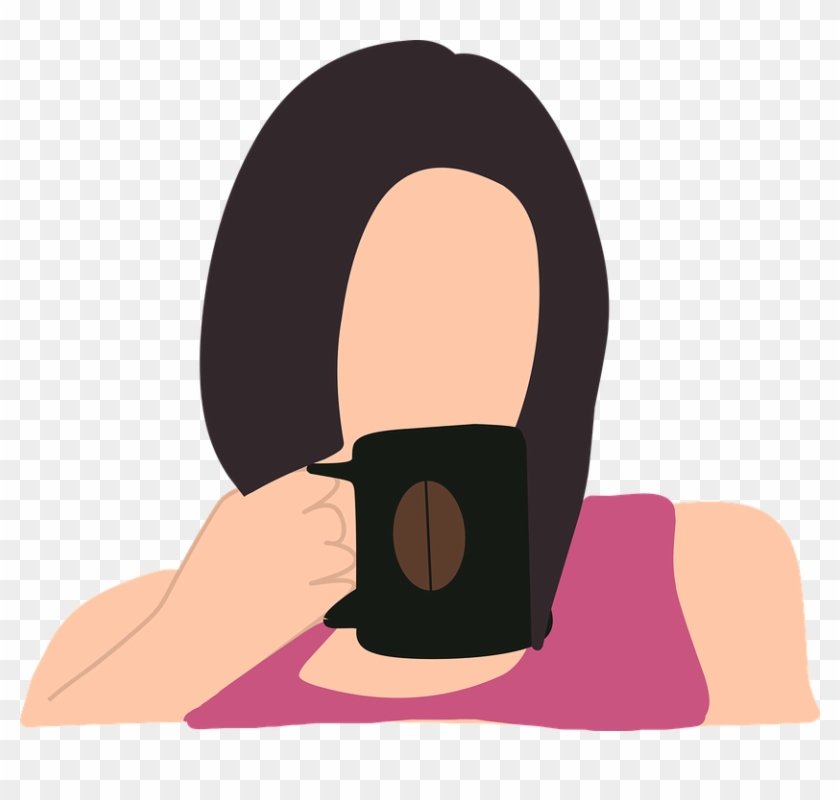 Woman, Coffee, Drink, Hot, Break, Hair, Skin, Clothes - Coffee #1211784