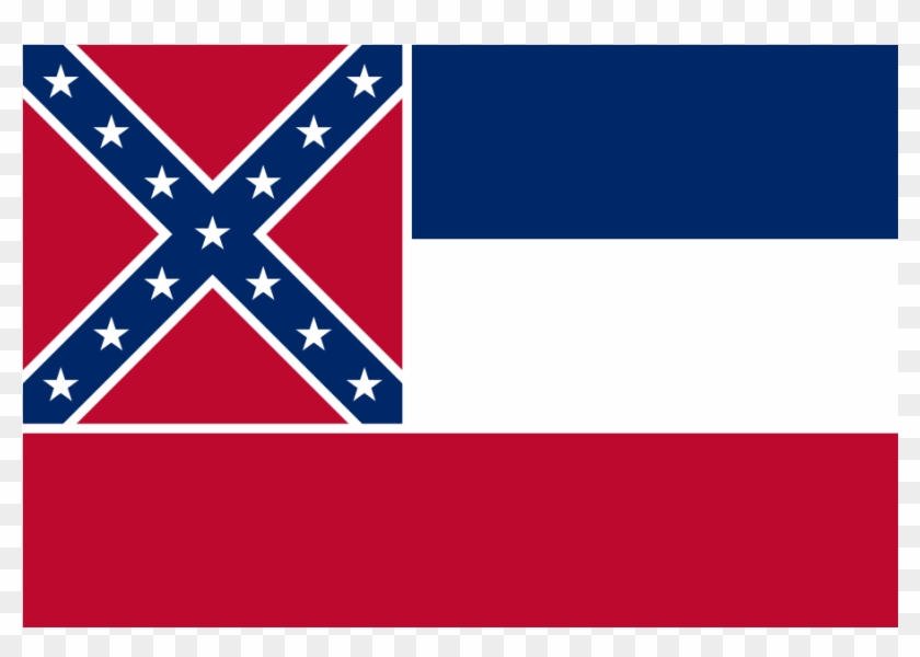 Mississippi State Flag - 2nd National Confederate Flag #1211863