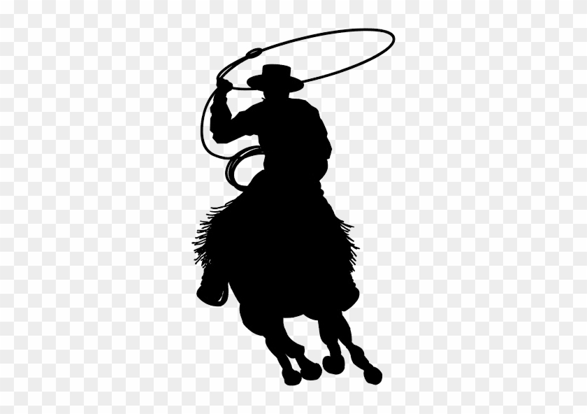 Cowboy Project - Roper Black And White Clipart Free #1211927
