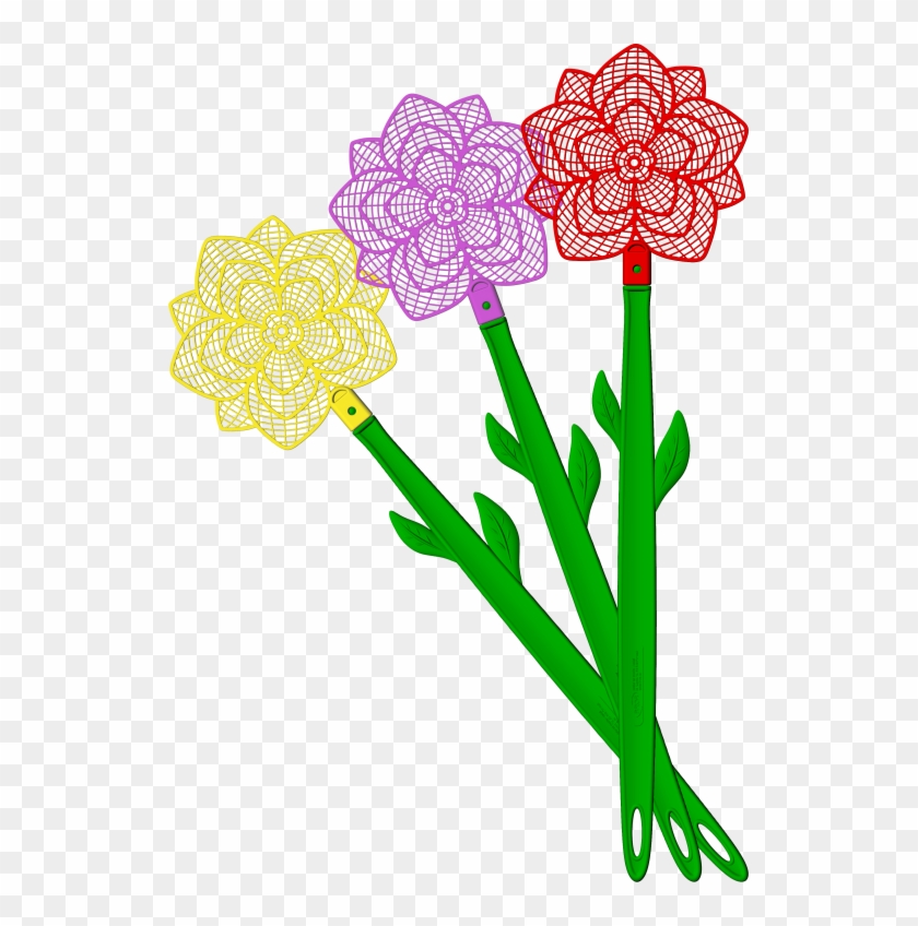 Bros Flower Fly Swatter - Bros Packa Na Muchy Kwiatek 1 Szt. #1212072