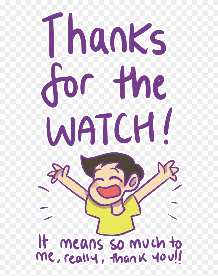 Thanks For The Watch By Taruandtobi Cartoon Free Transparent Png Clipart Images Download