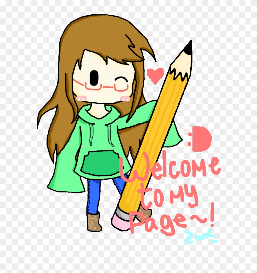 Thanks For Visiting My Page - Cartoon #1212174