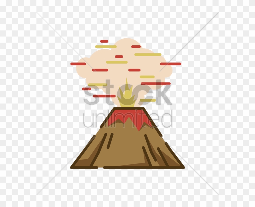 Volcanic Eruption Vector Image - Vector Graphics #1212225