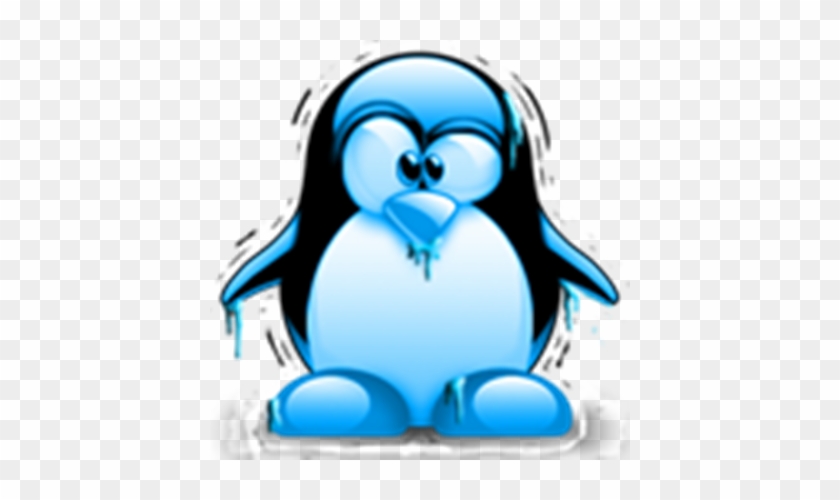 Frozen Clipart Penguin - Shivering Cold Blue Tux Large Tote Bag, Adult Unisex, #1212235