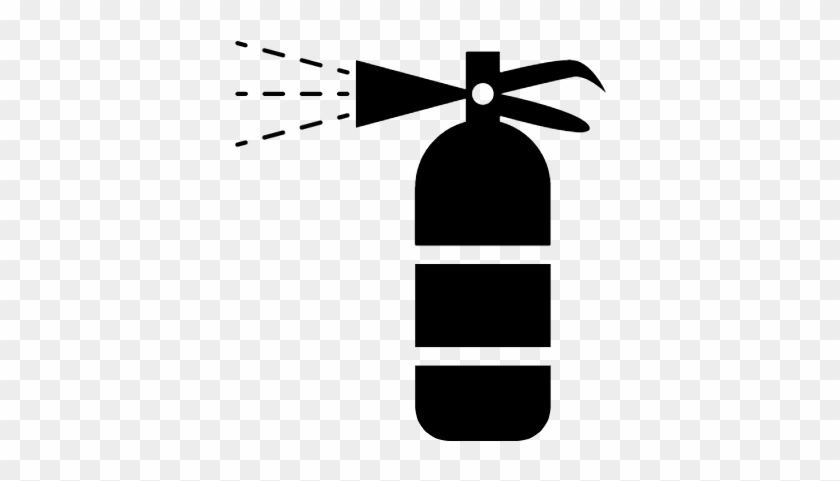 Fire Extinguisher Vector - Imagem De Extintor Preto #1212297