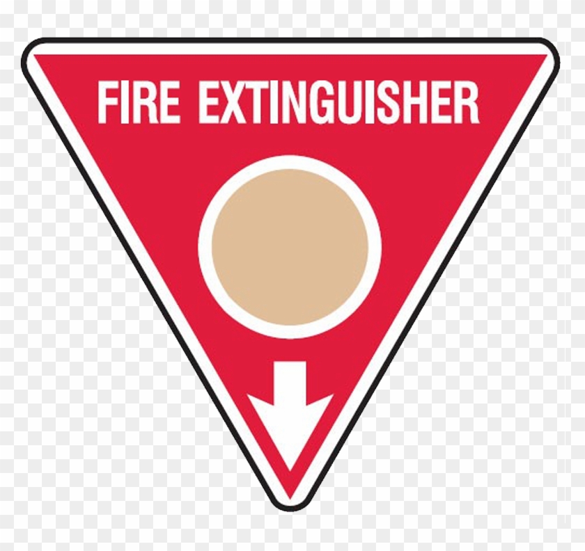 Brady Fire Marker / Disc Signs - Fire Extinguisher Triangle Sign #1212300