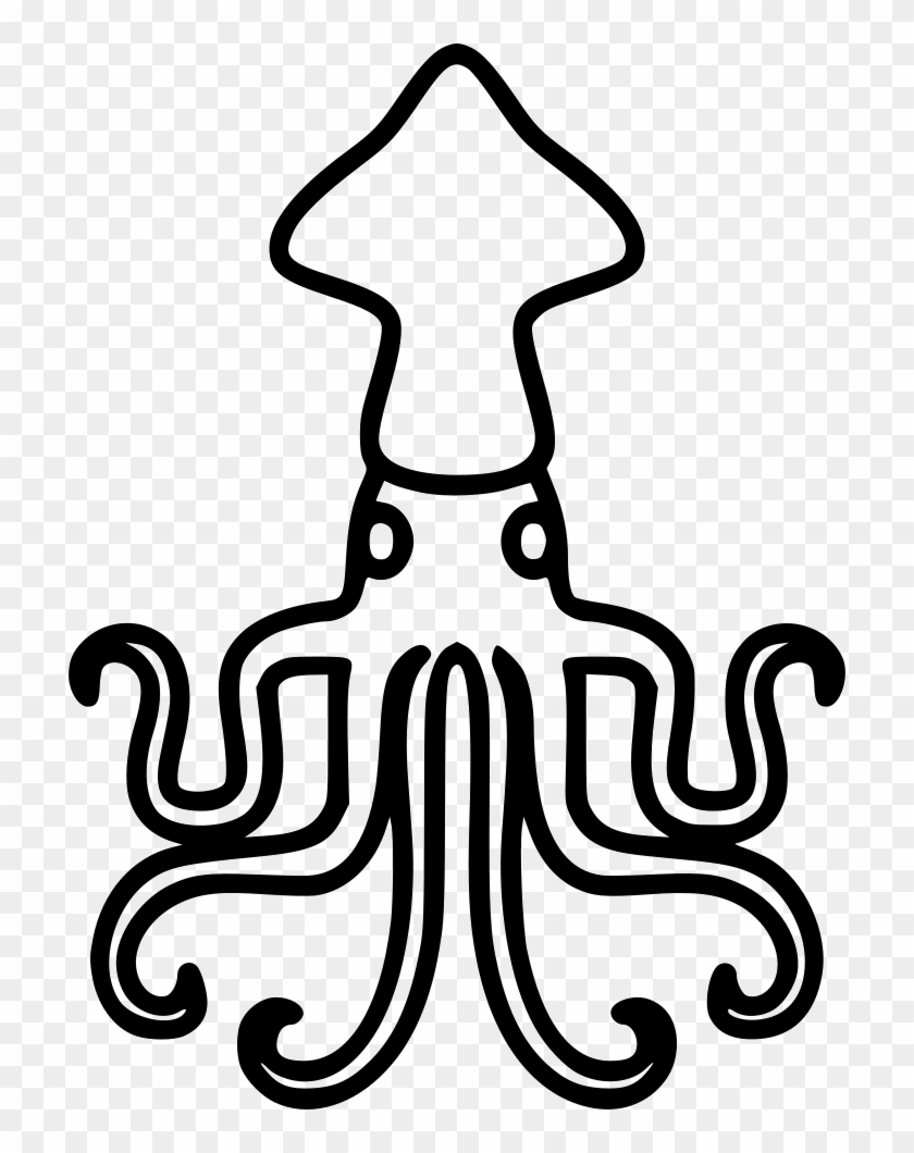 Squid Comments - Line Art #1212338