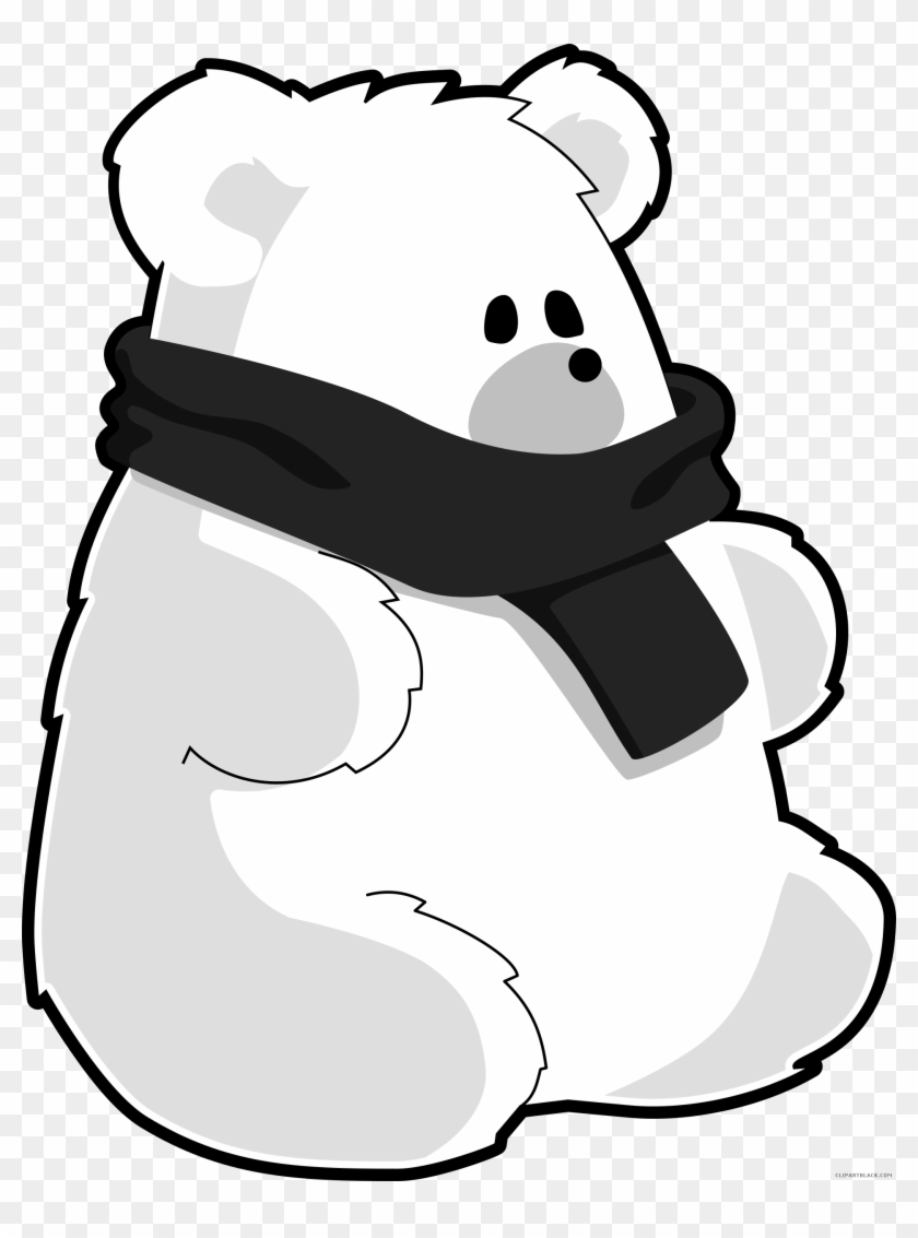High Quality Bear Animal Free Black White Clipart Images - Teddy Polar Bear Mugs #1212506