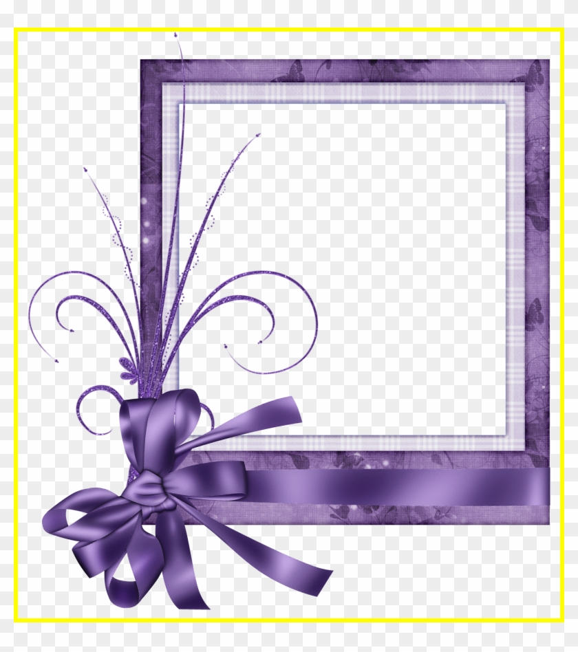 Butterfly Border Purple Butterfly Border Clipart Astonishing - Free Transparent Double Photo Frame Designs Clipart #1212511