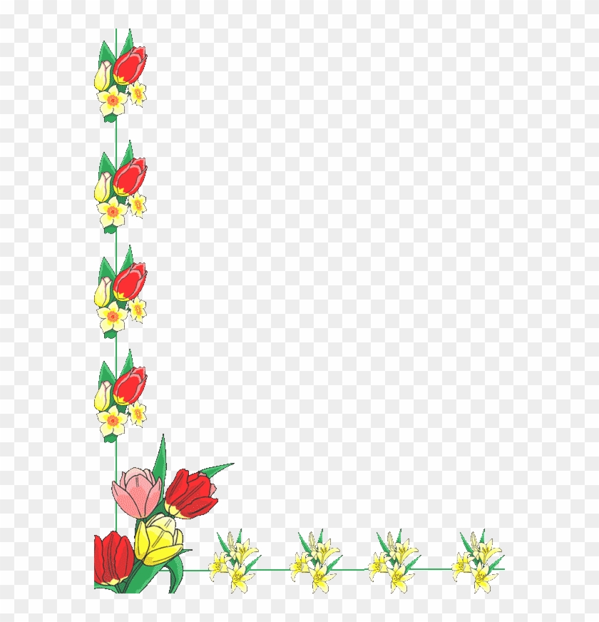 Flowers Clipart Border #1212579