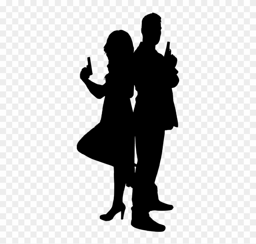 After There Is A Mass Shooting And The Usual Calls - Couple Dancing Silhouette #1212748