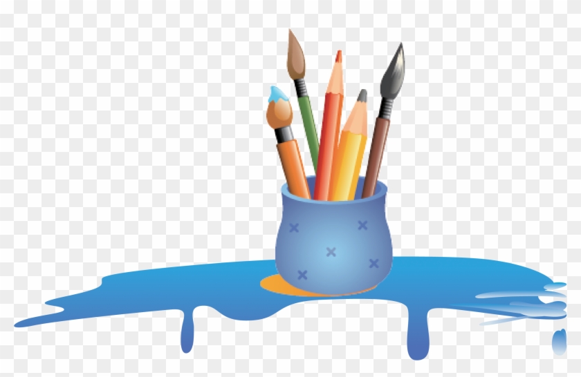 Colored Pencil Painting - Cartoon Transparent Pencils Png #1212766
