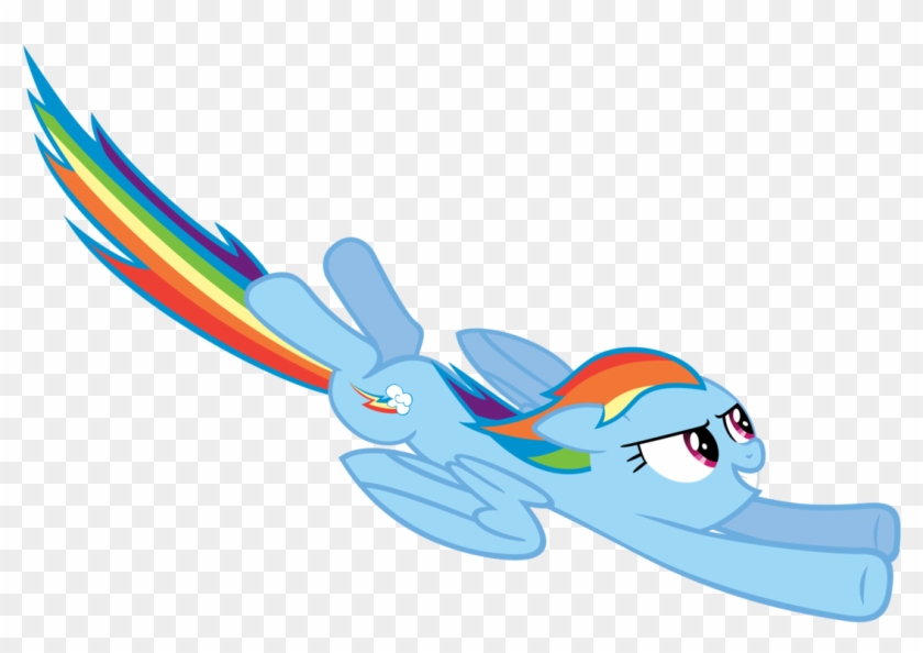 Rainbow Dash Flying By Stabzor - Rainbow Dash Flying Fast Vector #1212894