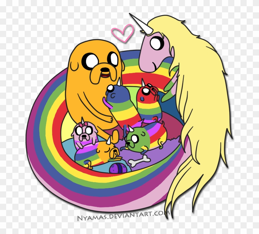 Jake, Lady And Puppies - Jake The Dog #1212957