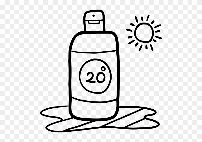 Sun Cream - Suncream Png Drawn #1213076