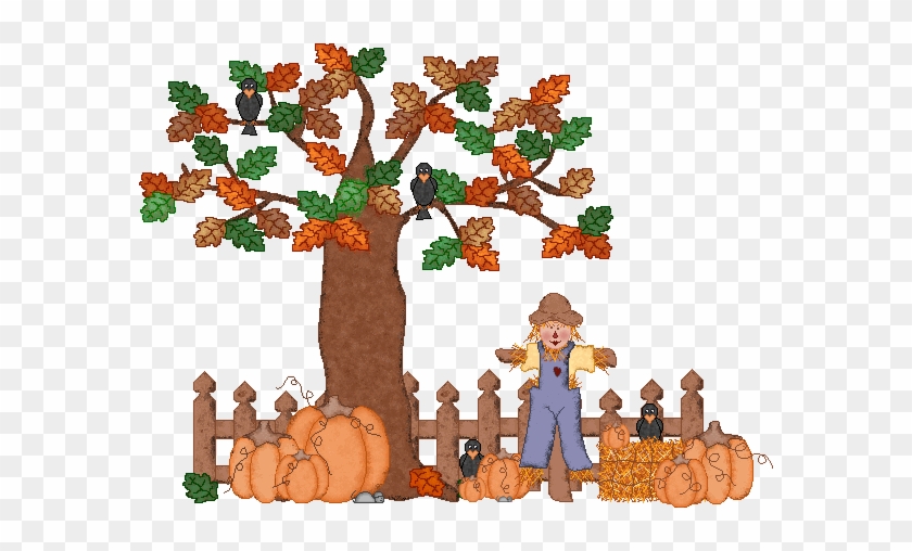 Animated Autumn Clipart - Fall Scarecrow #1213181