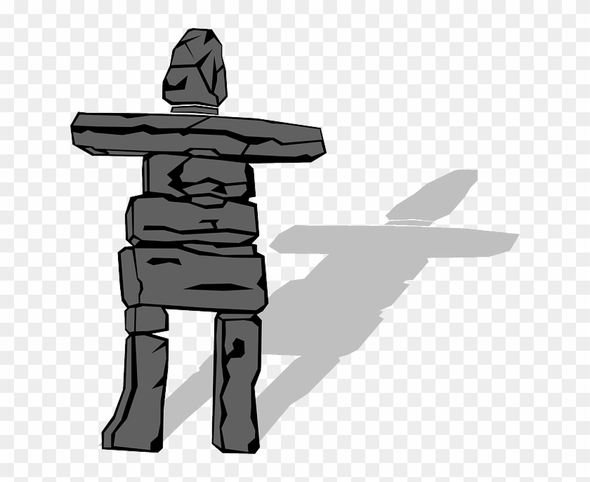 Wooden, Person, Wood, Statue, Stone, Skeleton, Doll - Inukshuk Clipart #1213203