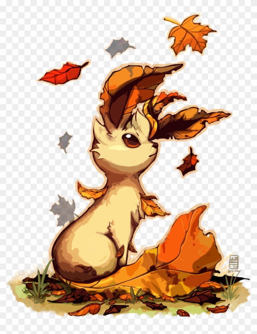 Leafeon By Stormful On Deviantart This So Cute Perfect - Autumn Leafeon #1213204