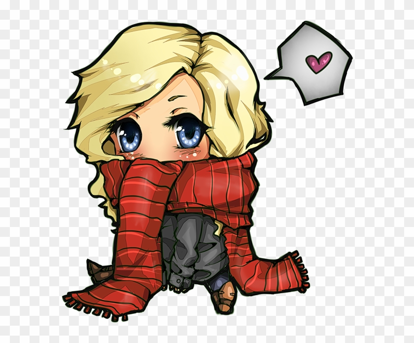 Chibi Scarf By Xylerz - Chibi Girl With Scarf #1213234