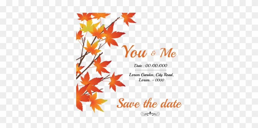 Save The Date Autumn Tree Leaves Frame, Save The Date, - Saintly Scorecard: The Definitive Guide To Lent Madness #1213235
