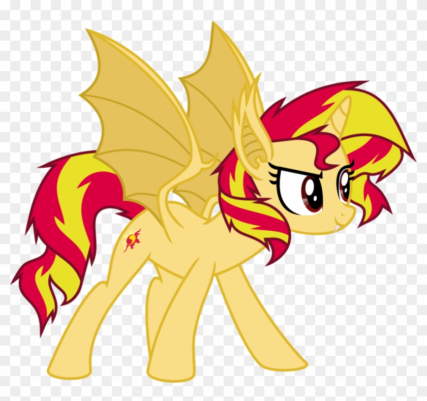Sunset Shimmer Vampire Bat Pony By Elsia Pony - My Little Pony Bat #1213255