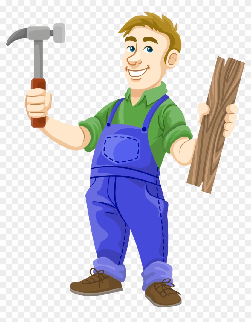 Handyman Free Vector Art 3210 Free Downloads - Carpenter Png #1213328