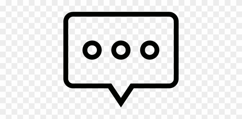 Speech Bubble Vector - Chat Icon Png Outline #1213420