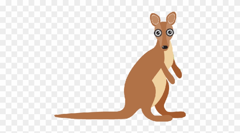 Kangaroo Clipart Australian Kangaroo - Australian Animals Clipart Transparent #1213470