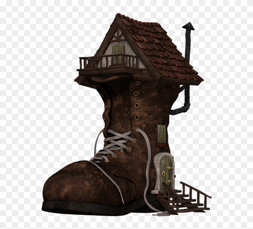 Shoe, Boots, Home, Boots House, Fantasy, Fairy Tales - Zazzle Ol' School Who Lived In A Boot T-shirt #1213502